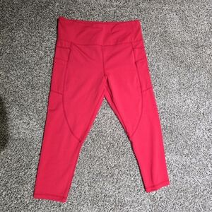 ZYIA Red Light N' Tight Capri Leggings
